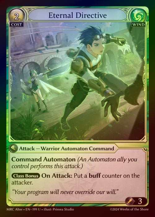 【FOIL】[Wind] Eternal Directive [AL-MRC-199-U]