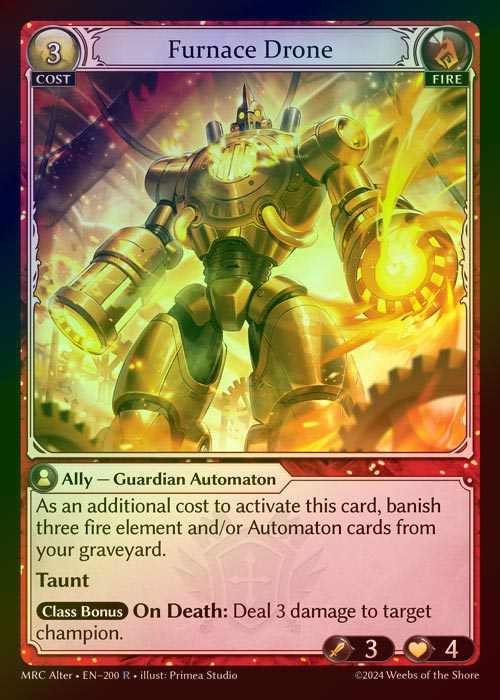 【FOIL】[Fire] Furnace Drone [AL-MRC-200-R]