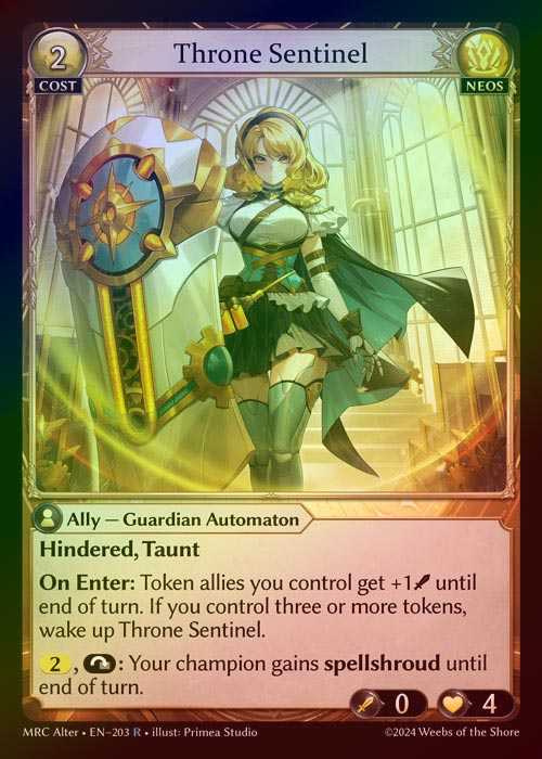 【FOIL】[Neos] Throne Sentinel [AL-MRC-203-R]