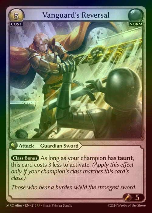 【FOIL】[Norm]Vanguard's Reversal [AL-MRC-210-U]