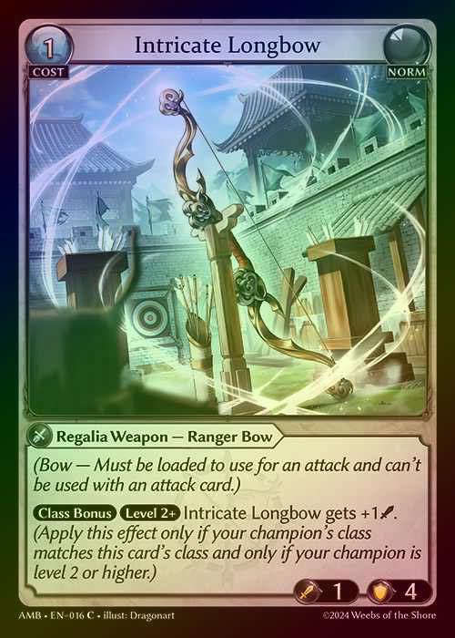 【FOIL】[Norm] Intricate Longbow [AMB016-C]