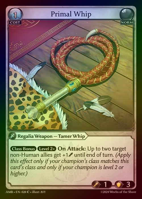 【FOIL】[Norm] Primal Whip [AMB020-C]