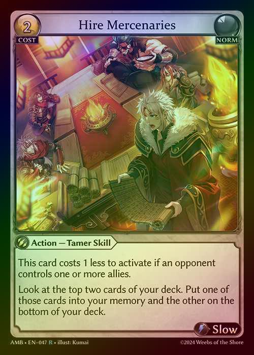 【FOIL】[Norm] Hire Mercenaries [AMB047-R]