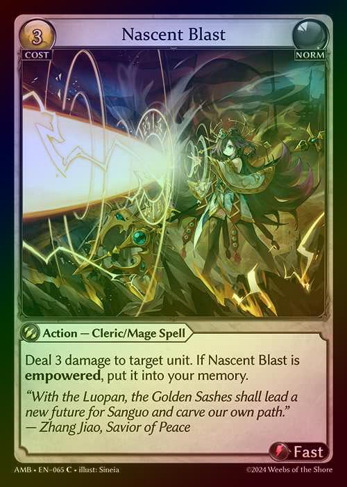 【FOIL】[Norm] Nascent Blast [AMB065-C]