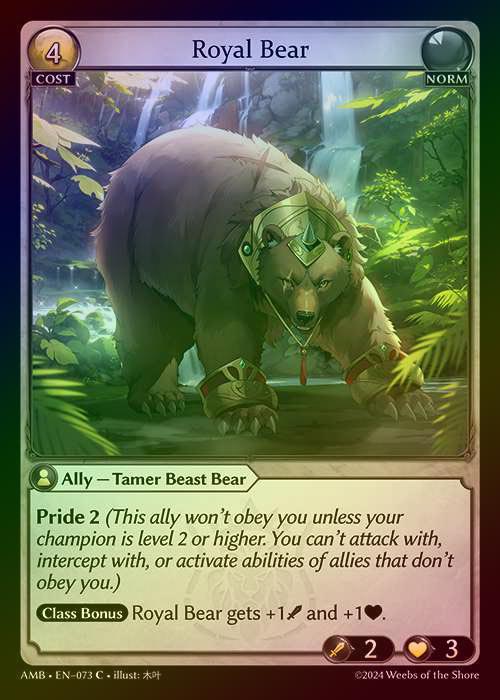 【FOIL】[Norm] Royal Bear [AMB073-C]