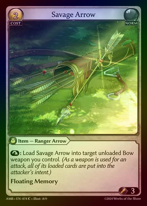 【FOIL】[Norm] Savage Arrow [AMB074-C]