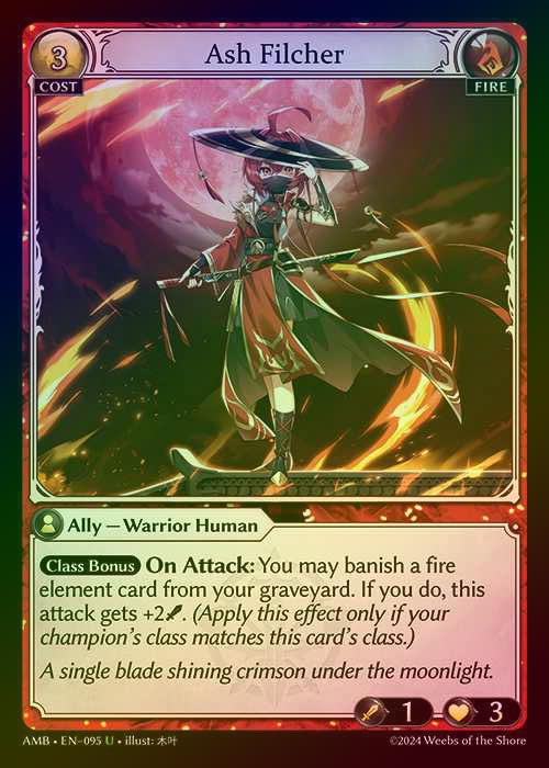 【FOIL】[Fire] Ash Filcher [AMB095-U]