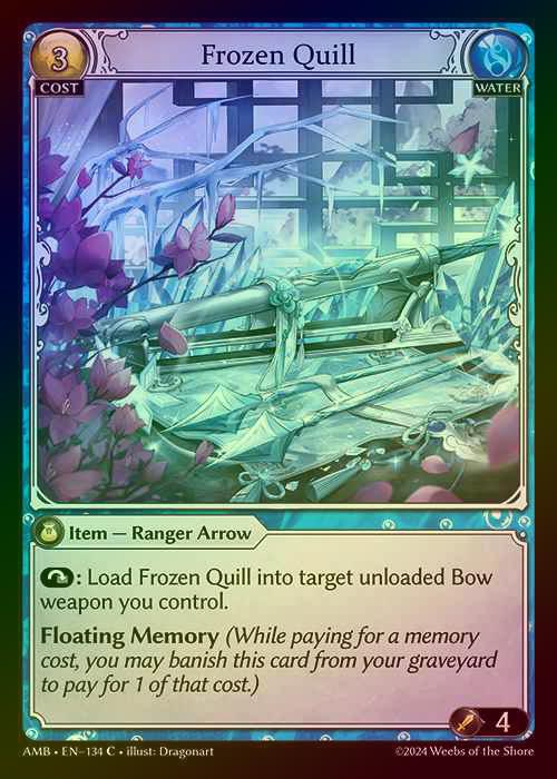 【FOIL】[Water] Frozen Quill [AMB134-C]