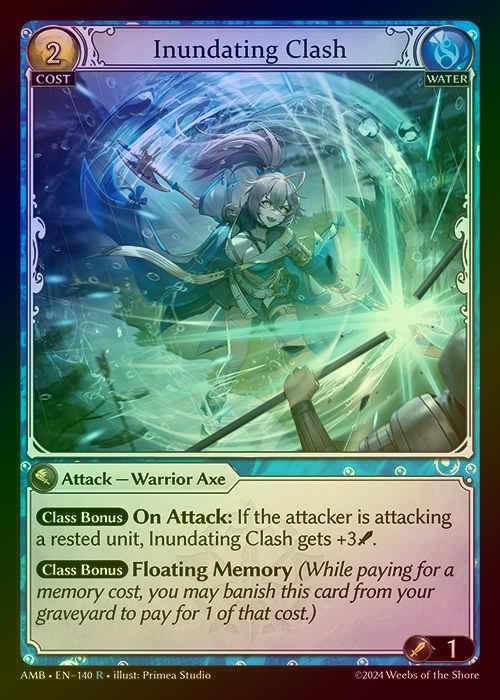 【FOIL】[Water] Inundating Clash [AMB140-R]