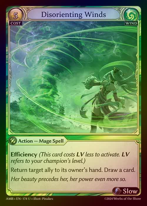 【FOIL】[Wind] Disorienting Winds [AMB174-U]