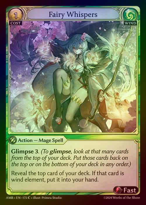 【FOIL】[Wind] Fairy Whispers [AMB175-C]