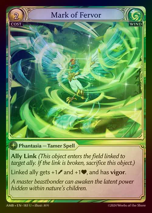 【FOIL】[Wind] Mark of Fervor [AMB183-U]