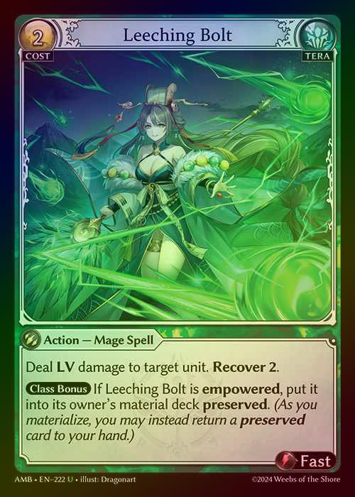 【FOIL】[Tera] Leeching Bolt [AMB222-U]