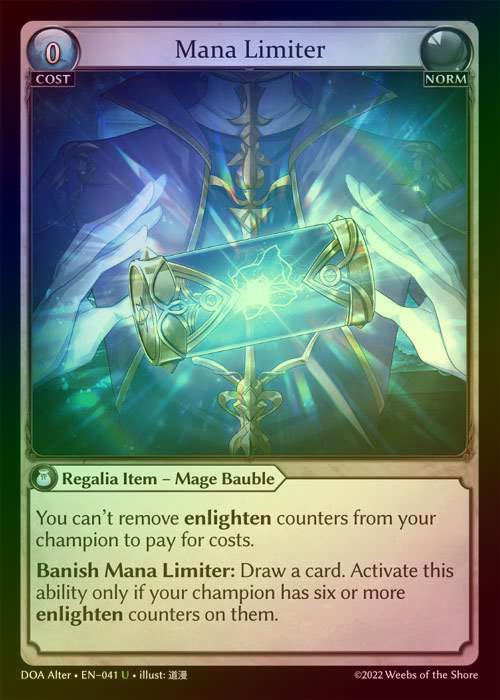 【FOIL】[Norm] Mana Limiter [AL-DOA041-U]