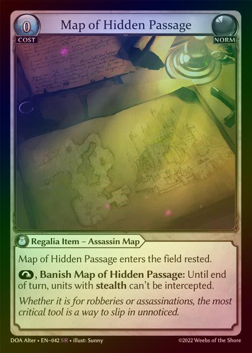 【FOIL】[Norm] Map of Hidden Passage [AL-DOA042-SR]