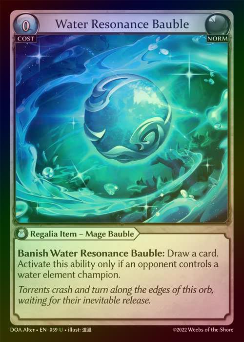 【FOIL】[Norm] Water Resonance Bauble [AL-DOA059-U]