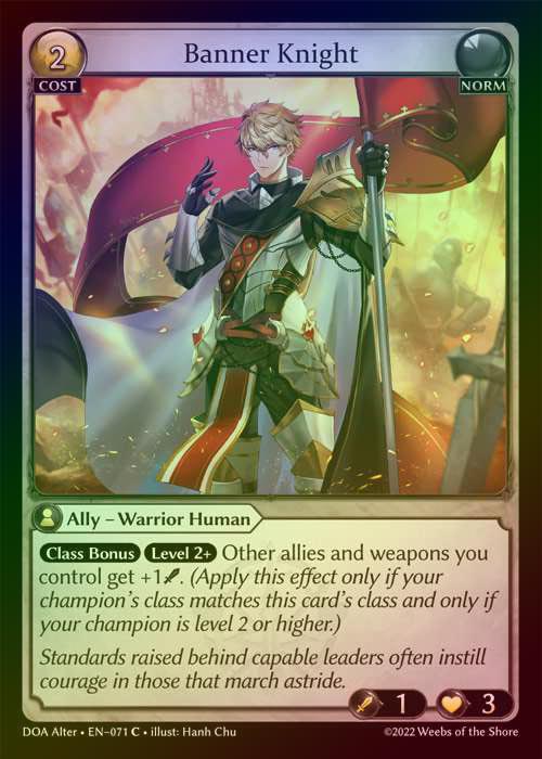 【FOIL】[Norm] Banner Knight [AL-DOA071-C]