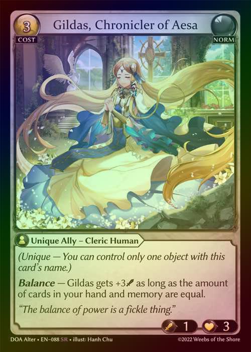 【FOIL】[Norm] Gildas, Chronicler of Aesa [AL-DOA088-SR]