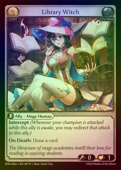 【FOIL】[Norm] Library Witch [AL-DOA097-C]