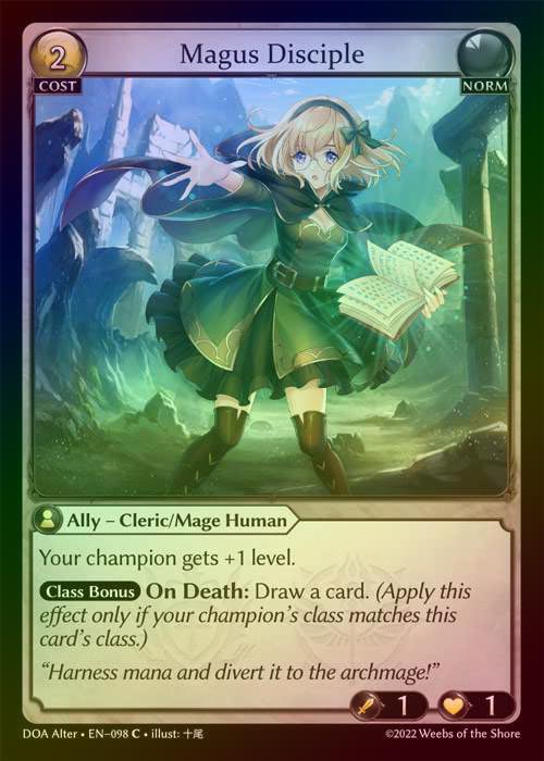 【FOIL】[Norm] Magus Disciple [AL-DOA098-C]