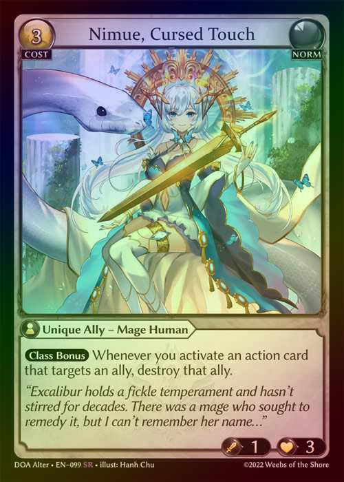 【FOIL】[Norm] Nimue, Cursed Touch [AL-DOA099-SR]