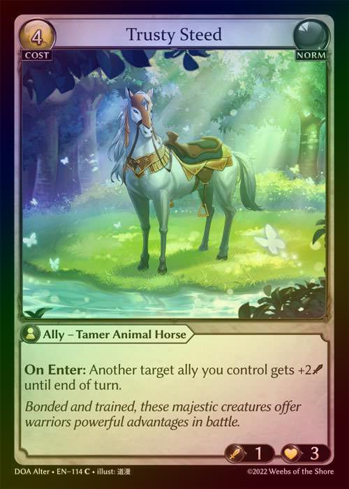 【FOIL】[Norm] Trusty Steed [AL-DOA114-C]