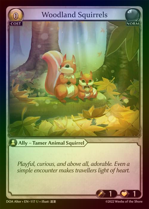 【FOIL】[Norm] Woodland Squirrels [AL-DOA117-U]