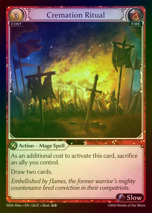 【FOIL】[Fire] Cremation Ritual [AL-DOA126-C]