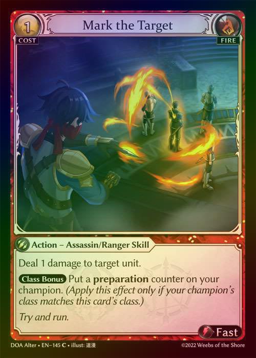 【FOIL】[Fire] Mark the Target [AL-DOA145-C]