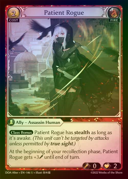 【FOIL】[Fire] Patient Rogue [AL-DOA146-U]