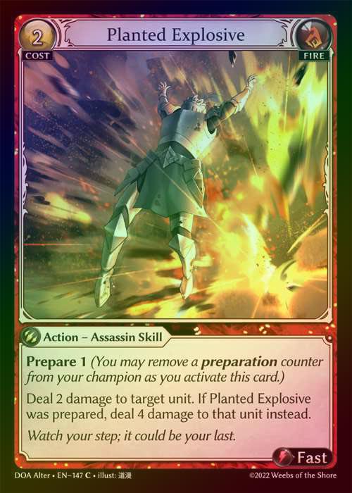 【FOIL】[Fire] Planted Explosive [AL-DOA147-C]