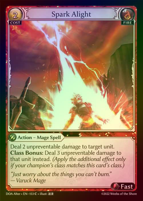 【FOIL】[Fire] Spark Alight [AL-DOA153-C]