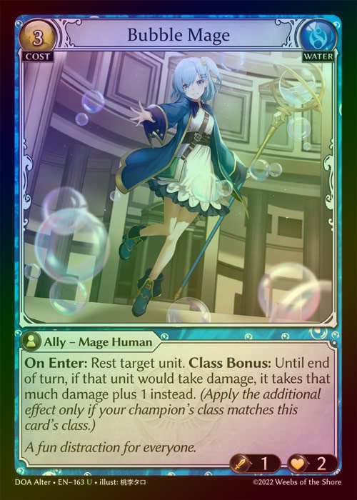 【FOIL】[Water] Bubble Mage [AL-DOA163-U]