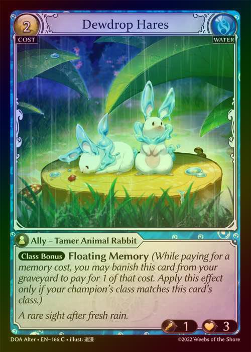 【FOIL】[Water] Dewdrop Hares [AL-DOA166-C]