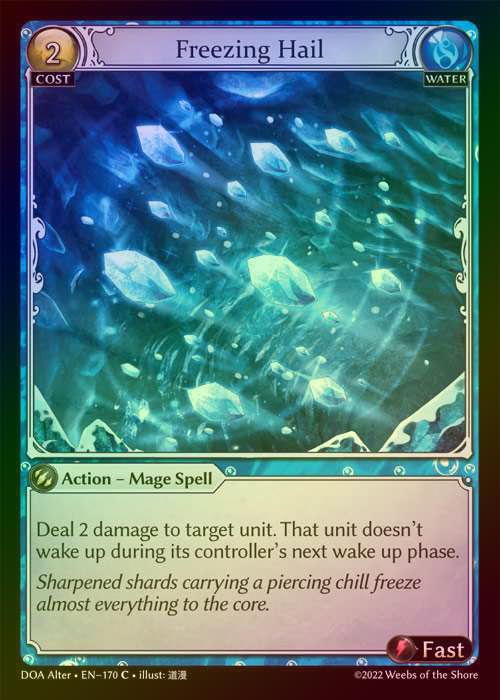 【FOIL】[Water] Freezing Hail [AL-DOA170-C]