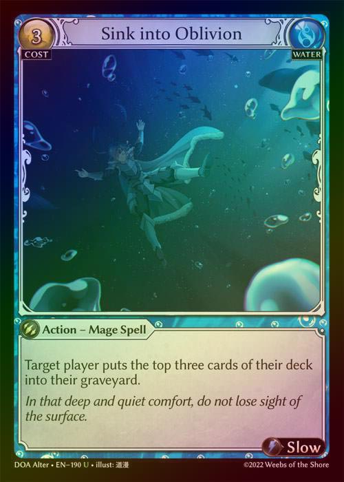 【FOIL】[Water] Sink into Oblivion [AL-DOA190-U]