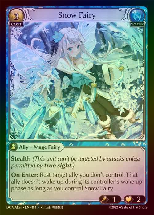 【FOIL】[Water] Snow Fairy [AL-DOA191-R]