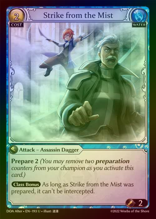 【FOIL】[Water] Strike from the Mist [AL-DOA193-U]