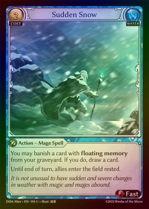 【FOIL】[Water] Sudden Snow [AL-DOA194-U]