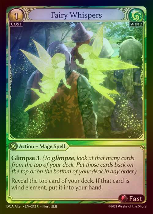 【FOIL】[Wind] Fairy Whispers [AL-DOA212-U]