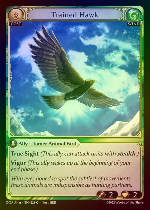 【FOIL】[Wind] Trained Hawk [AL-DOA228-C]