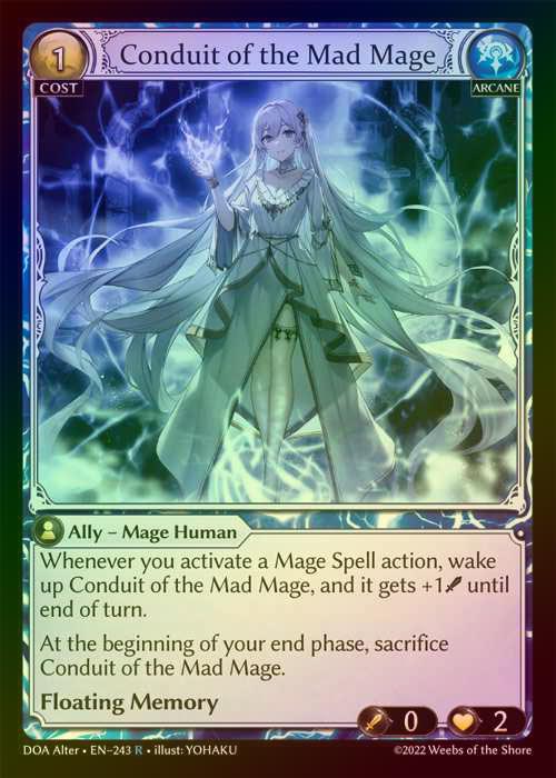 【FOIL】[Arcane] Conduit of the Mad Mage [AL-DOA243-R]