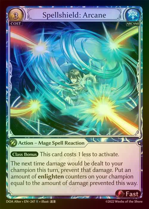 【FOIL】[Arcane] Spellshield: Arcane [AL-DOA247-R]