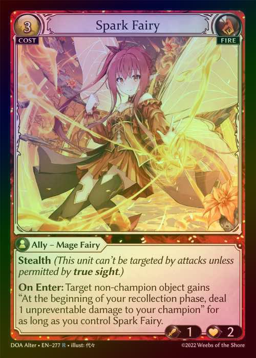 【FOIL】[Fire] Spark Fairy [AL-DOA277-R]