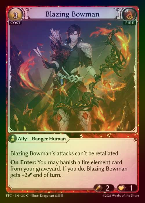 【FOIL】[Fire] Blazing Bowman [FTC050-C]