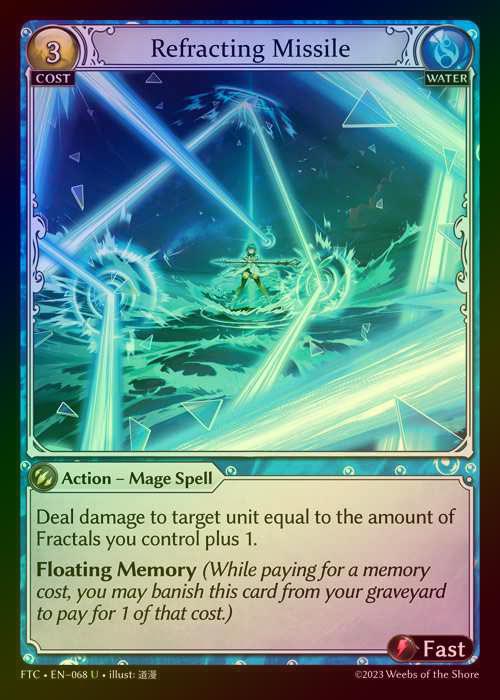 【FOIL】[Water] Refracting Missile [FTC068-U]