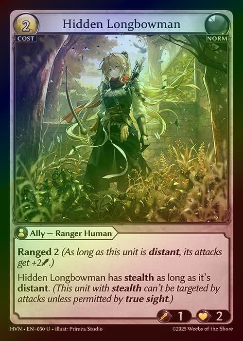 【FOIL】[Norm] Hidden Longbowman [HVN-050-U]