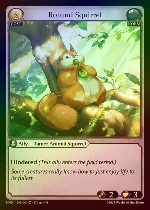 【FOIL】[Norm] Rotund Squirrel [HVN-061-C]