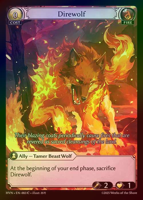 【FOIL】[Fire] Direwolf [HVN-083-C]