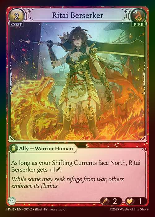 【FOIL】[Fire] Ritai Berserker [HVN-097-C]